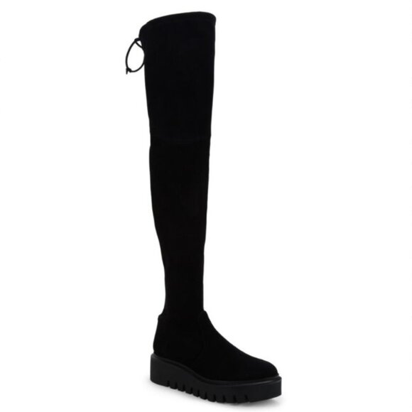 Stuart Weitzman Chalet Over-The-Knee Suede Boots - Picture 1 of 4